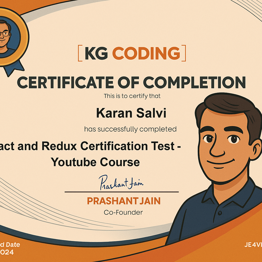React & Redux Certification